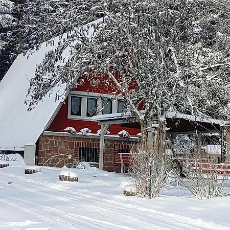 Wanderhütte und Ferienhaus Zum Bernhardsthal Exterior foto